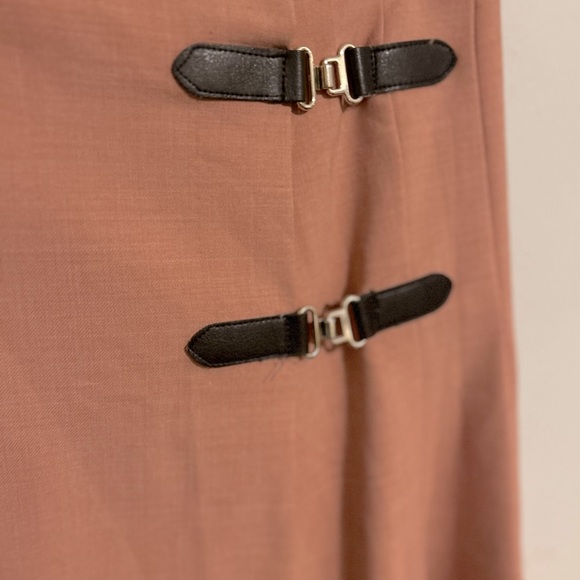 NWT ZARA Slit Pleated Midi Women's Kilt with Buckle Fasteners  SZ XS - Picture 7 of 13